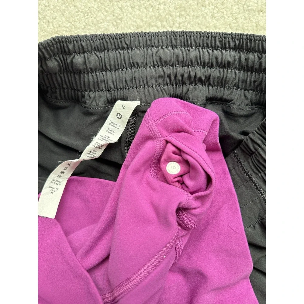 2PC- Lululemon Hotty Hot High-Rise Skirt Black +Align High-Rise Crop Legging 24